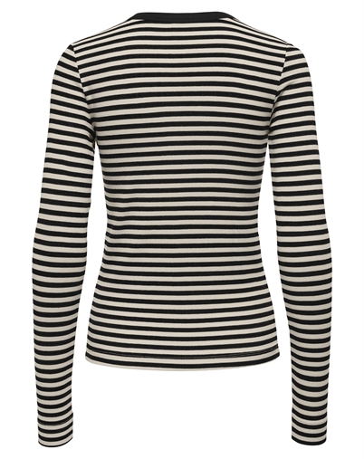 Only - ONLElene L/S Fitted Langærmet Trøje - Black/Birch